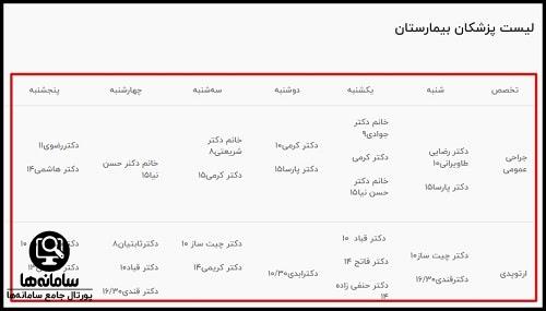 نوبت دهی اینترنتی بیمارستان فرهنگیان باهنر