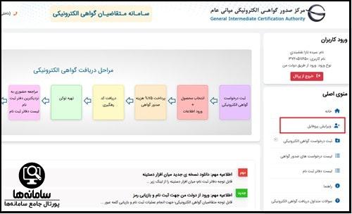 گواهی امضا الکترونیکی